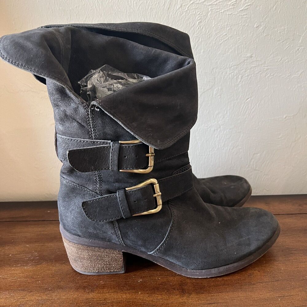 Donald J Pliner Womens Danee Western Mid Calf Buckle Booties Size 7.5 M Leather - Picture 5 of 11